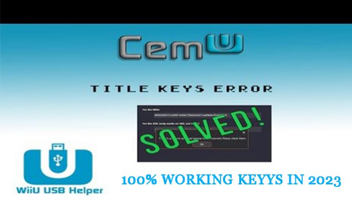 Wii Title Key for CEMU